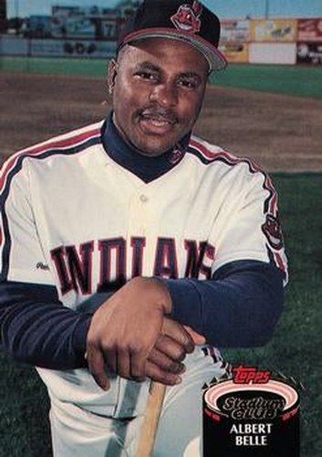 #220 Albert Belle - Cleveland Indians - 1992 Stadium Club Baseball