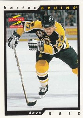 #220 Dave Reid - Boston Bruins - 1996-97 Score Hockey