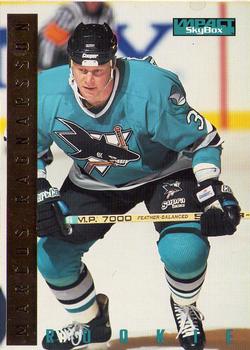 #220 Marcus Ragnarsson - San Jose Sharks - 1995-96 SkyBox Impact Hockey