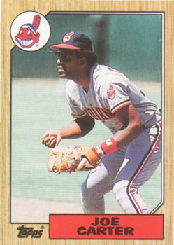 #220 Joe Carter - Cleveland Indians - 1987 Topps Baseball