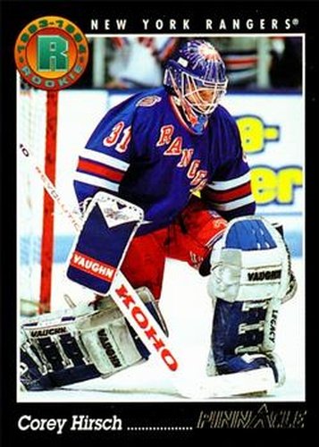 #220 Corey Hirsch - New York Rangers - 1993-94 Pinnacle Hockey