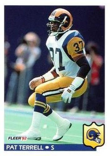 #220 Pat Terrell - Los Angeles Rams - 1992 Fleer Football