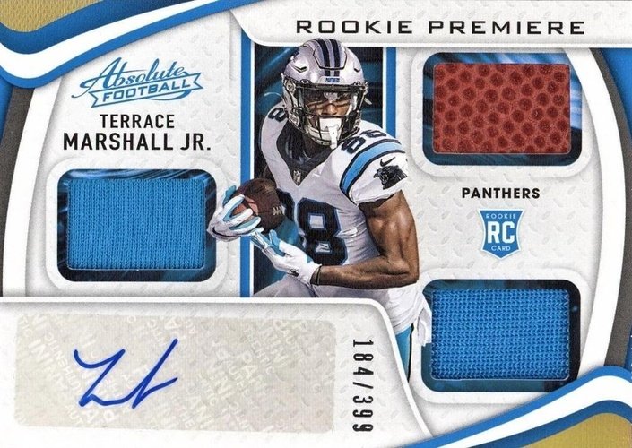 #220 Terrace Marshall Jr. - Carolina Panthers - 2021 Panini Absolute Football