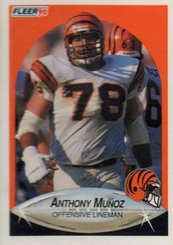 #220 Anthony Munoz - Cincinnati Bengals - 1990 Fleer Football