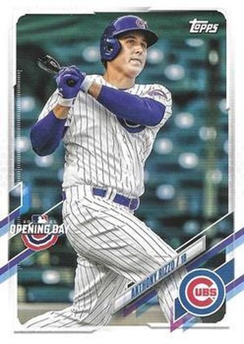 #220 Anthony Rizzo - Chicago Cubs - 2021 Topps Opening Day Baseball