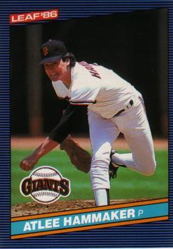 #220 Atlee Hammaker - San Francisco Giants - 1986 Leaf Baseball