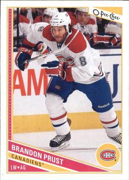#220 Brandon Prust - Montreal Canadiens - 2013-14 O-Pee-Chee Hockey