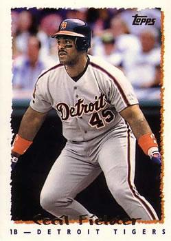 #220 Cecil Fielder - Detroit Tigers - 1995 Topps Baseball