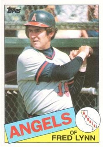 #220 Fred Lynn - California Angels - 1985 Topps Baseball