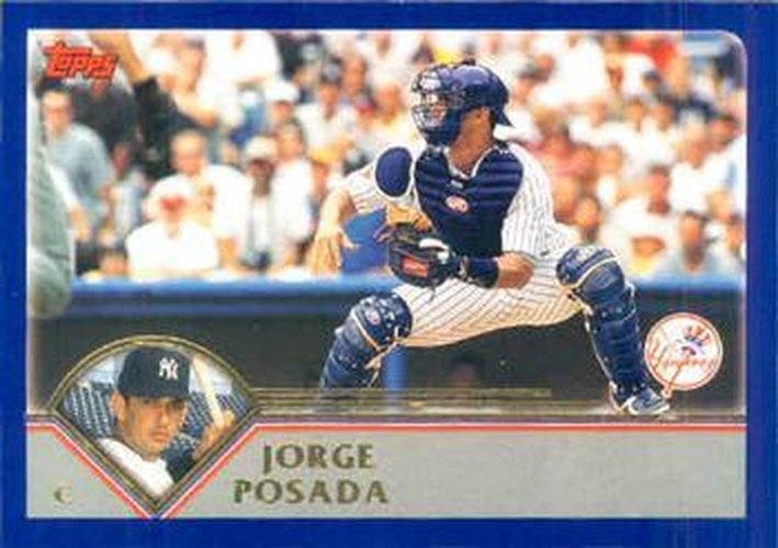 #220 Jorge Posada - New York Yankees - 2003 Topps Baseball