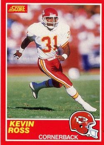 #220 Kevin Ross - Kansas City Chiefs - 1989 Score Football