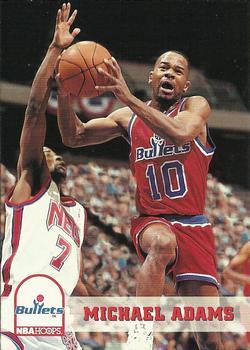#220 Michael Adams - Washington Bullets - 1993-94 Hoops Basketball