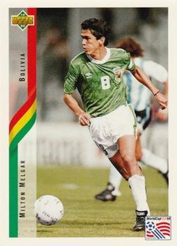 #220 Milton Melgar - Bolivia - 1994 Upper Deck World Cup Contenders English/Spanish Soccer