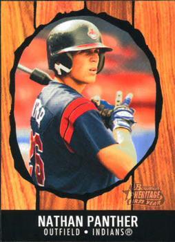 #220 Nathan Panther - Cleveland Indians - 2003 Bowman Heritage Baseball