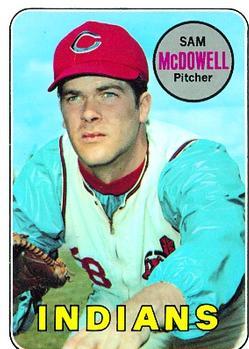#220 Sam McDowell - Cleveland Indians - 1969 Topps Baseball