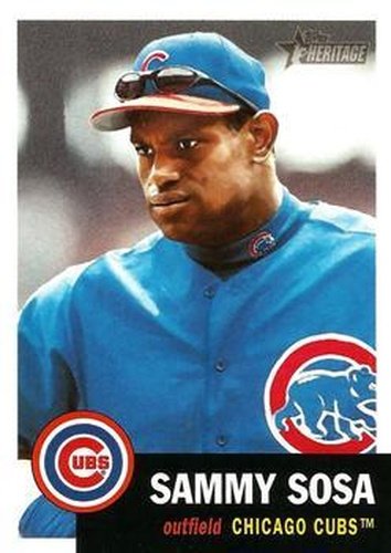 #220 Sammy Sosa - Chicago Cubs - 2002 Topps Heritage Baseball