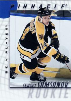 #220 Sergei Samsonov - Boston Bruins - 1997-98 Pinnacle Be a Player Hockey