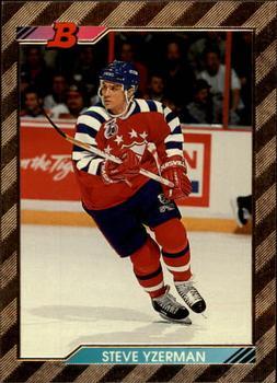 #220 Steve Yzerman - Detroit Red Wings - 1992-93 Bowman Hockey