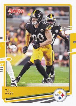 #220 T.J. Watt - Pittsburgh Steelers - 2020 Donruss Football