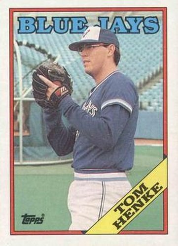 #220 Tom Henke - Toronto Blue Jays - 1988 Topps Baseball