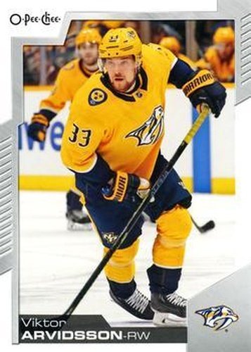 #220 Viktor Arvidsson - Nashville Predators - 2020-21 O-Pee-Chee Hockey