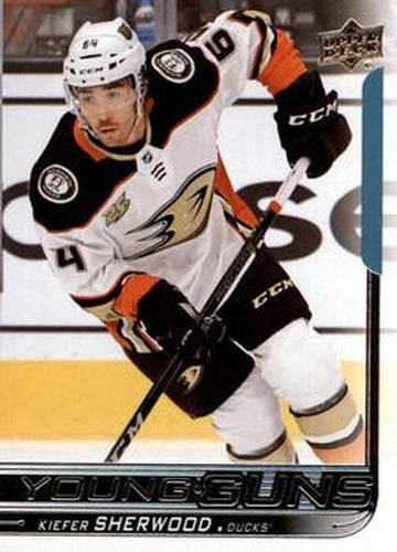 #220 Kiefer Sherwood - Anaheim Ducks - 2018-19 Upper Deck Hockey
