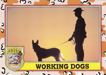 #220 Working Dogs - 1991 Topps Desert Storm