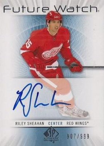 #220 Riley Sheahan - Detroit Red Wings - 2012-13 SP Authentic Hockey