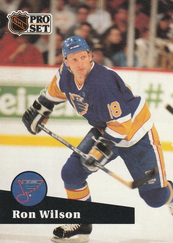 #220 Ron Wilson - 1991-92 Pro Set Hockey