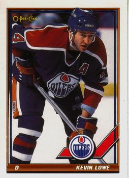 #220 Kevin Lowe - Edmonton Oilers - 1991-92 O-Pee-Chee Hockey