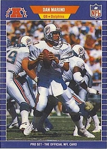 #220 Dan Marino - Miami Dolphins - 1989 Pro Set Football