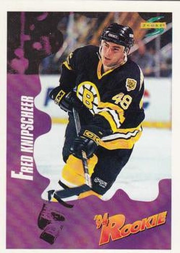 #220 Fred Knipscheer - Boston Bruins - 1994-95 Score Hockey