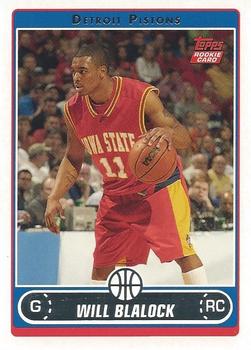 #220 Will Blalock - Detroit Pistons - 2006-07 Topps Basketball