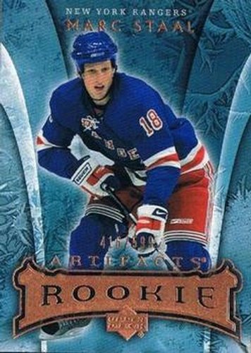 #220 Marc Staal - New York Rangers - 2007-08 Upper Deck Artifacts Hockey