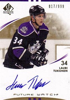 #220 Lauri Tukonen - Los Angeles Kings - 2007-08 SP Authentic Hockey