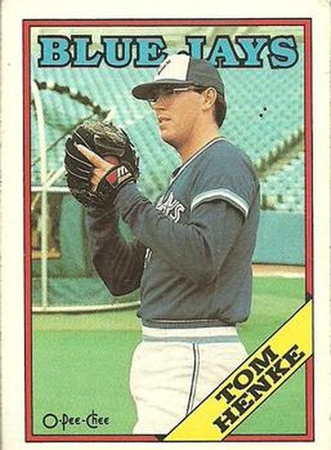 #220 Tom Henke - Toronto Blue Jays - 1988 O-Pee-Chee Baseball