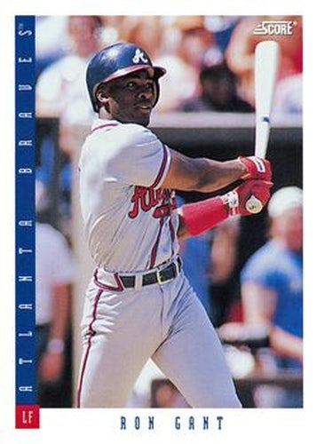 #220 Ron Gant - Atlanta Braves - 1993 Score Baseball