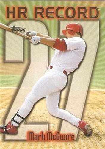 #220aa Mark McGwire - VAR: HR 27 - St. Louis Cardinals - 1999 Topps Baseball