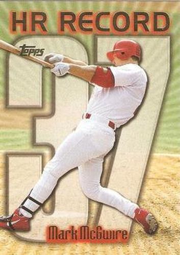 #220ak Mark McGwire - VAR: HR 37 - St. Louis Cardinals - 1999 Topps Baseball