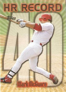 #220an Mark McGwire - VAR: HR 40 - St. Louis Cardinals - 1999 Topps Baseball