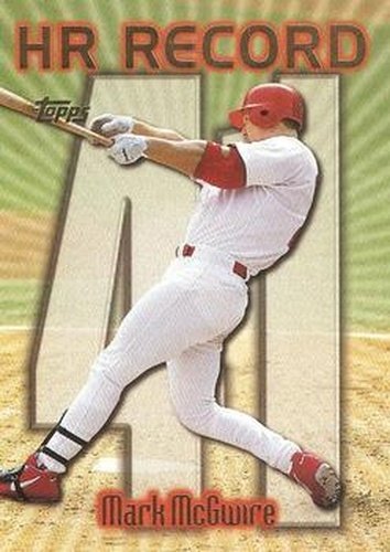 #220ao Mark McGwire - VAR: HR 41 - St. Louis Cardinals - 1999 Topps Baseball