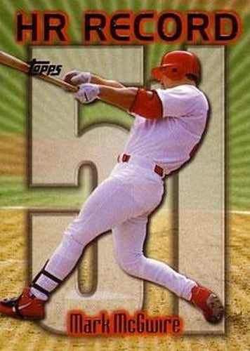 #220ay Mark McGwire - VAR: HR 51 - St. Louis Cardinals - 1999 Topps Baseball