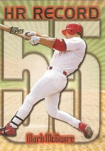 #220bc Mark McGwire - VAR: HR 55 - St. Louis Cardinals - 1999 Topps Baseball