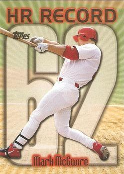 #220bj Mark McGwire - VAR: HR 62 - St. Louis Cardinals - 1999 Topps Baseball