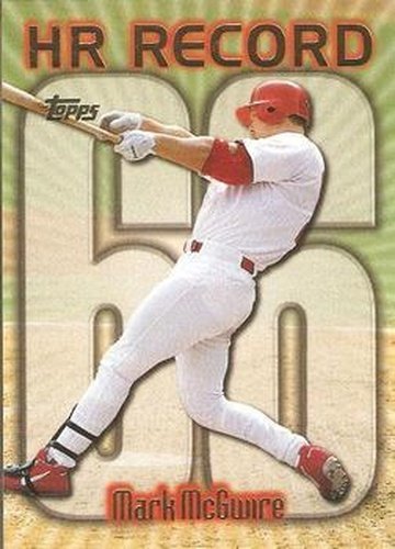 #220bn Mark McGwire - VAR: HR 66 - St. Louis Cardinals - 1999 Topps Baseball