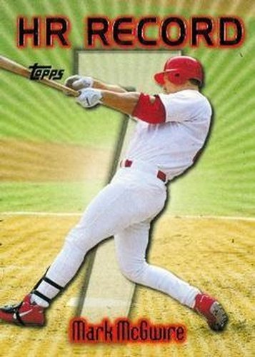 #220g Mark McGwire - VAR: HR 7 - St. Louis Cardinals - 1999 Topps Baseball