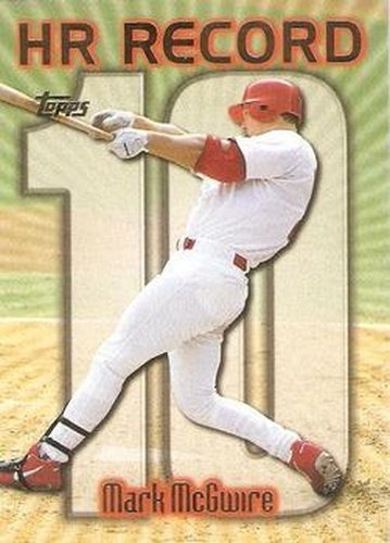 #220j Mark McGwire - VAR: HR 10 - St. Louis Cardinals - 1999 Topps Baseball