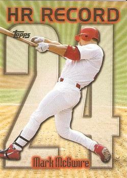 #220x Mark McGwire - VAR: HR 24 - St. Louis Cardinals - 1999 Topps Baseball