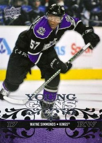 #221 Wayne Simmonds - Los Angeles Kings - 2008-09 Upper Deck Hockey