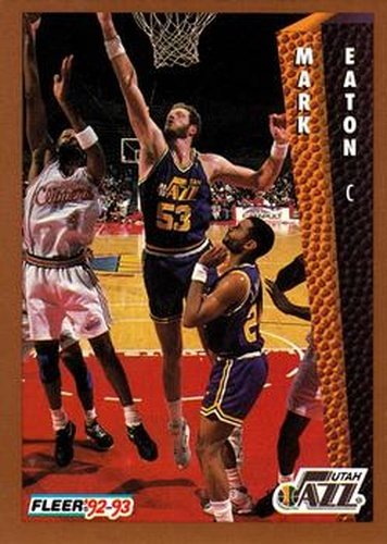 #221 Mark Eaton - Utah Jazz - 1992-93 Fleer Basketball